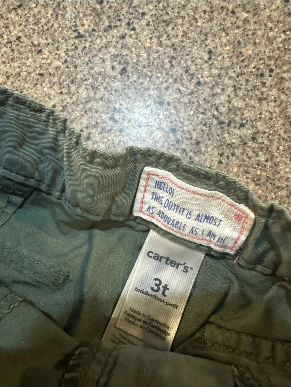 Carter's Olive Green Shorts